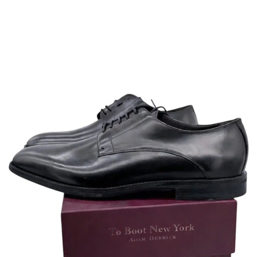To Boot New York $435 Amedeo Black Leather Oxford Plain Toe Dress Shoe Mens 7.5